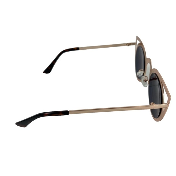 SUNGLASSES Sun Glasses Shades Rose Gold Metal Frames Pink Mirror Lenses UV400 - Picture 6 of 15